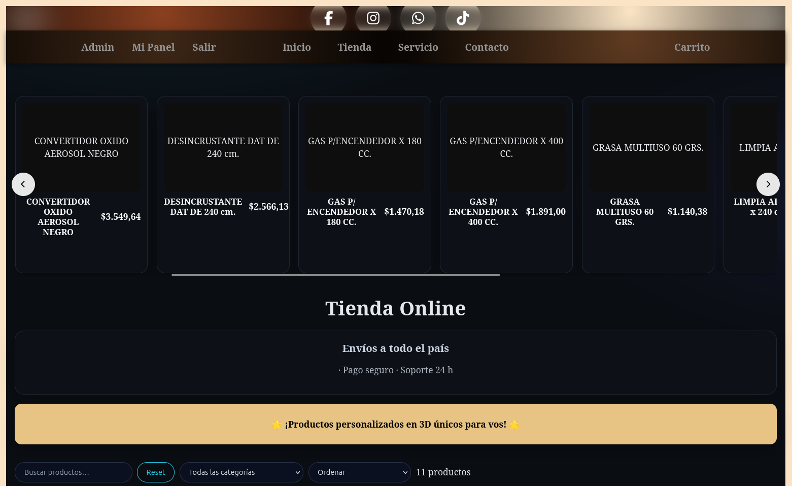 Tienda online + IA